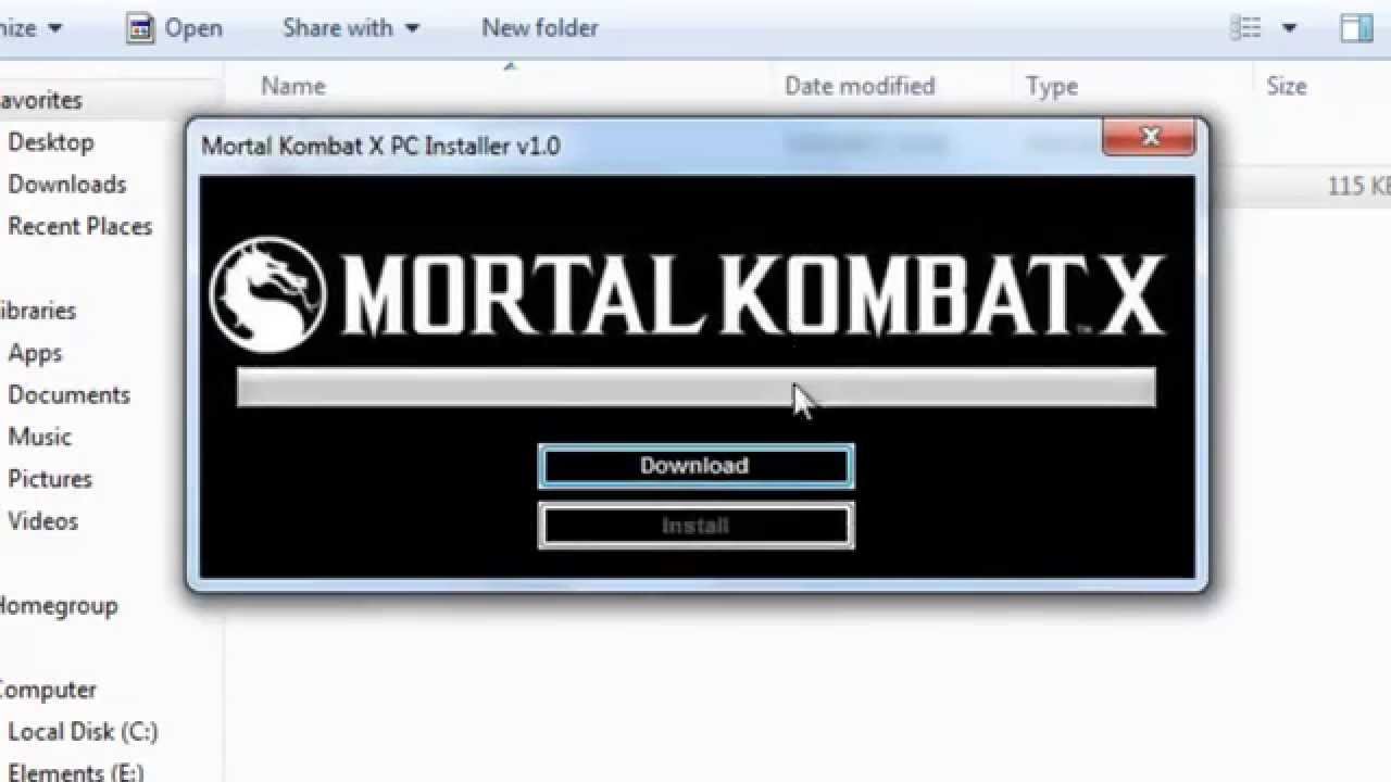 mortal kombat game free install
